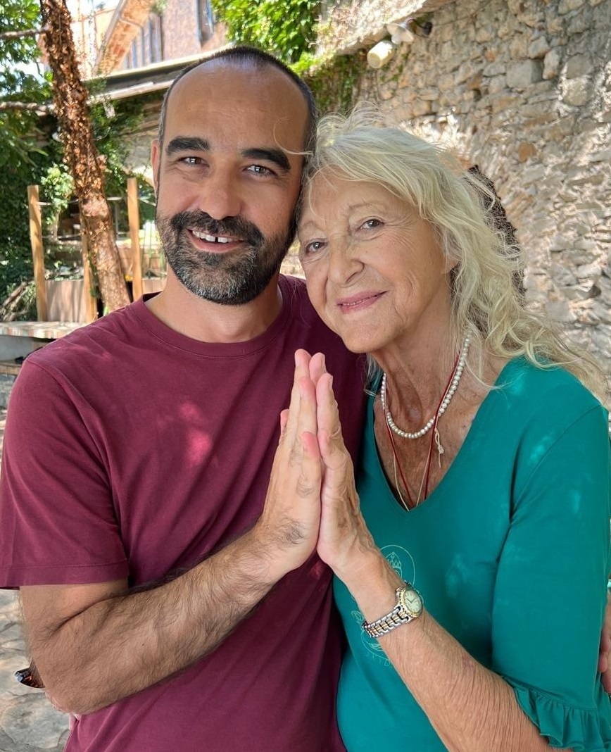 Margot Anand avec Jean-François Ruiz de l'Académie du Développement Personnel